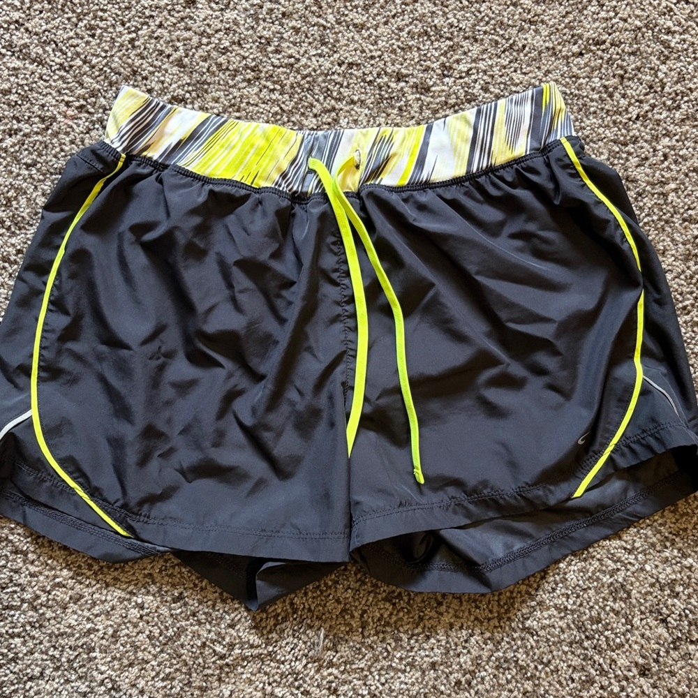 Champion Black and Yellow Striped Shorts